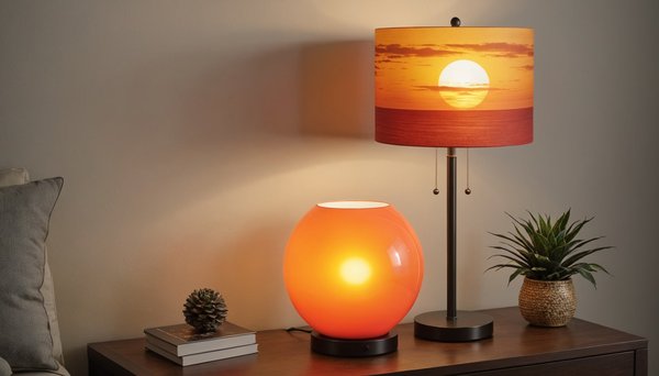 Créez une ambiance chaleureuse avec une lampe de chevet coucher de soleil